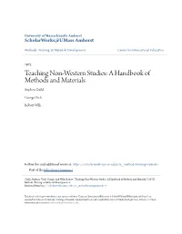 Teaching Non-Western Studies: a Handbook of Methods and Materials Stephen Guild