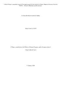 A Work Project, Presented As Part of the Requirements for the Award of a Master Degree in Finance from the NOVA – School of Business and Economics