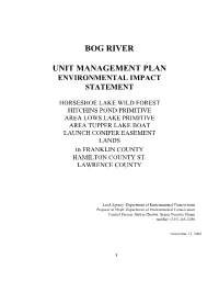 Bog River Unit Management Plan