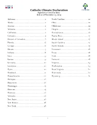 CCD Signatories Listed by State