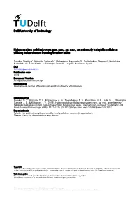 Delft University of Technology Halococcoides Cellulosivorans Gen