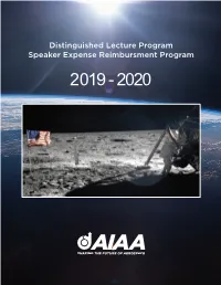 Distinguished Lecture Program Speaker Expense Reimbursment Program 2019 - 2020 Table of Contents