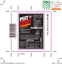 Pestxpert Pyrethrum PBO Plus Concentrate Con- Tains a Group 3A Insecticide