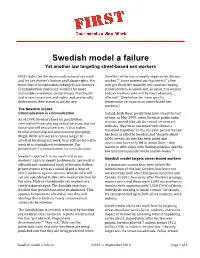 Swedish Model a Failure Yet Another Law Targeting Street-Based Sex Workers