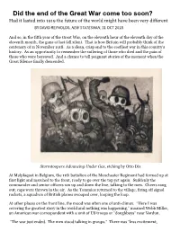 ​Did the End of the Great War Come Too Soon?