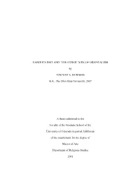GANDHI‟S DIET and “THE OTHER” SIDE of ORIENTALISM By