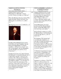 (In-Progress) (Does Not Include All Births/Deaths,..) NEW HAMPSHIRE