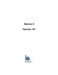 Module II Opioids