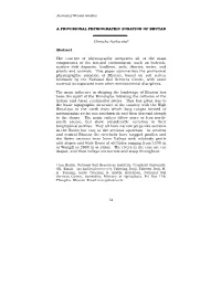 A Provisional Physiographic Zonation of Bhutan