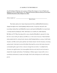 AN ABSTRACT of the THESIS of Olga B. Rodriguez-Walmisley For