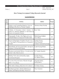 Impact of Population Growth on Forest Cover: Gendan Tsering a Case Study of Tawang District of Arunachal Gibji Nimasow 39 Pradesh Nandini Chakrabarthy Singh