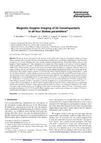 Magnetic Doppler Imaging of 53 Camelopardalis in All Four Stokes Parameters