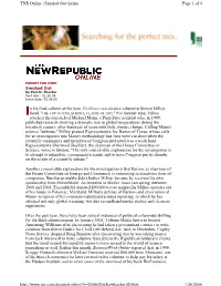 N His Final Column of the Year, Foxnews.Com Science Columnist