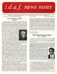 "Do Not Forget This" Cause, but We Were Sustained and by Dr