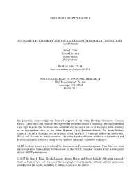 Economic Development and the Regulation of Morally Contentious Activities