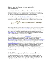 Gravity and Coulomb's