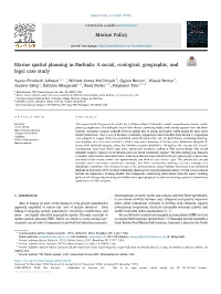 Marine Spatial Planning in Barbuda: a Social, Ecological, Geographic, and Legal Case Study
