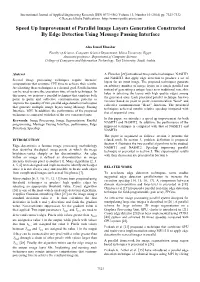 Parallel Generation of Image Layers Constructed by Edge Detection