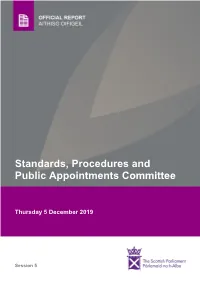 Standards, Procedures and Public Appointments Committee