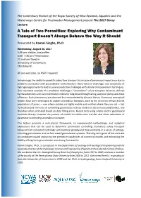 A Tale of Two Porosities: Exploring Why Contaminant Transport Doesn’T Always Behave the Way It Should Presented by Kamini Singha, Ph.D