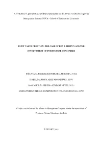 A Work Project, Presented As Part of the Requirements for the Award of a Master Degree In