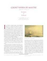 Count XAVIER DE MAISTRE