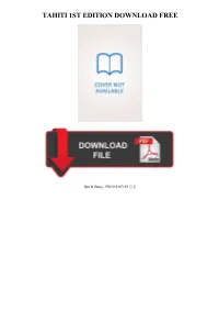 |||GET||| Tahiti 1St Edition