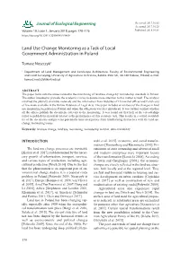 Land Use Change Monitoring As a Task of Local Government Administration in Poland