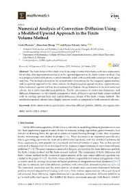 Numerical Analysis of Convection–Diffusion Using a Modified Upwind