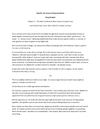 The Myth of Classical Music Superiority (Part One) (Not The