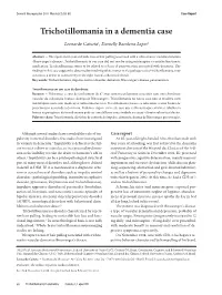 Trichotillomania in a Dementia Case