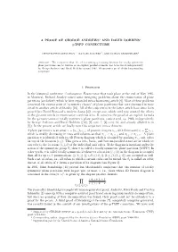 A PROOF of GEORGE ANDREWS' and DAVID ROBBINS' Q-TSPP
