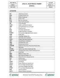 Electrical Power Codde 1 Page 1 / 6 General Dgt97831 Issue 2