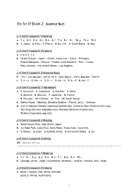Go for It! Book 2: Answer Key