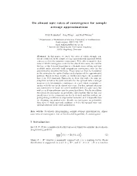 On Almost Sure Rates of Convergence for Sample Average Approximations