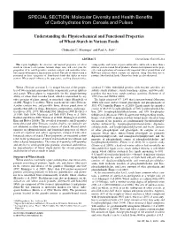 Physicochemical and Functional Properties of Wheat Starch in Various Foods