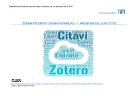 Softwarevergleich Literaturverwaltung - 7