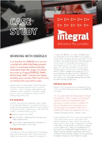 WORKING with ENERGEX Now Locate Faults in the Network Faster Than Ever Before Through Satellite Navigation, Tracking and Dispatch