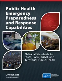Public Health Emergency Preparedness and Response Capabilities