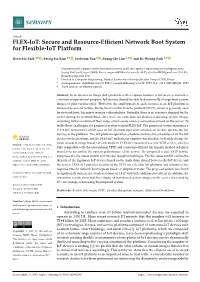 Secure and Resource-Efficient Network Boot System for Flexible