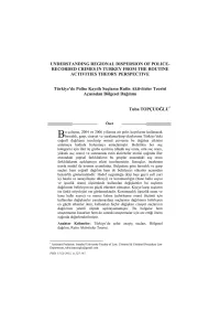 Understanding Regional Dispersion of Police- Recorded Crimes in Turkey from the Routine Activities Theory Perspective