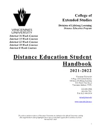 Continuing Studies Information