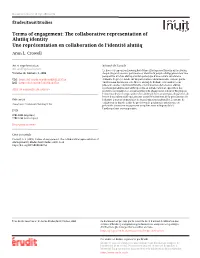 The Collaborative Representation of Alutiiq Identity Une Représentation En Collaboration De L’Identité Alutiiq Aron L
