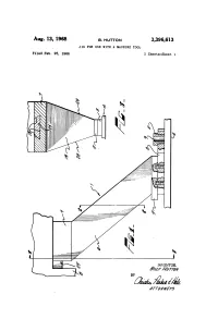 Aug. 13, 1968 B. HUTTON 3,396,613 JIG for USE with a MACHINE TOOL Filed Feb