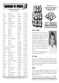 Calendar of Events