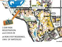 DAY RIDE REGISTRATION and CHECK-‐IN at RON