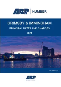 Grimsby and Immingham Port Charges 2021