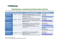 Hackney Wellbeing Walks