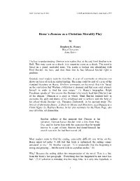 Hesse's Demian As a Christian Morality Play