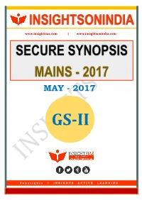 Secure Synopsis Mains - 2017 May - 2017